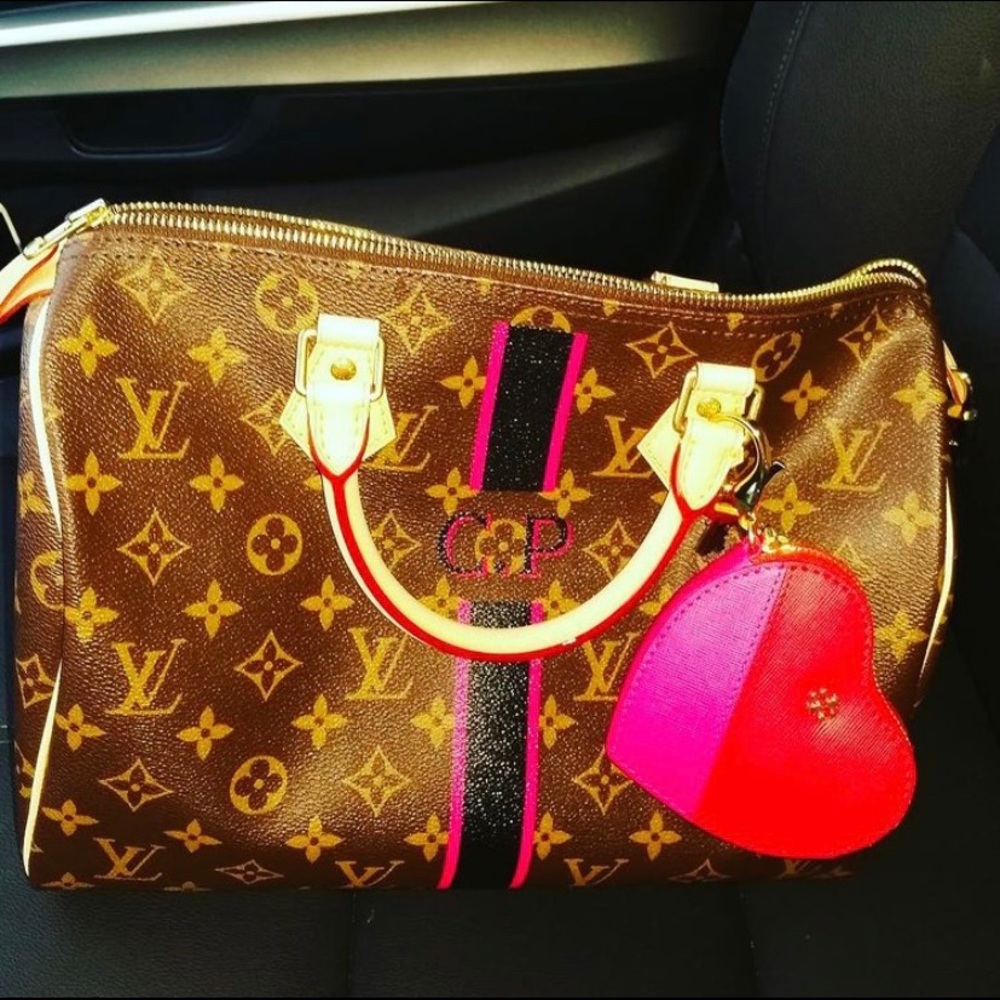 Custom Mon Monogram Louis Vuitton Speedy 30